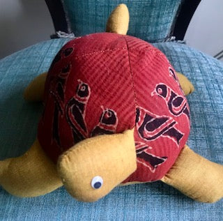 Cuddly Turtle-Red and yellow