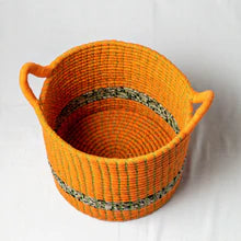 HandWoven Storage Basket -Orange