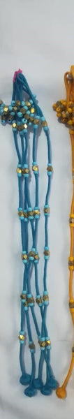 Tribal Anklets with golden beads
