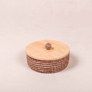 Handwoven Bread Basket - Brown