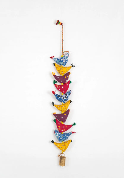 Multicolored Bell Tota '10' Big Birds String