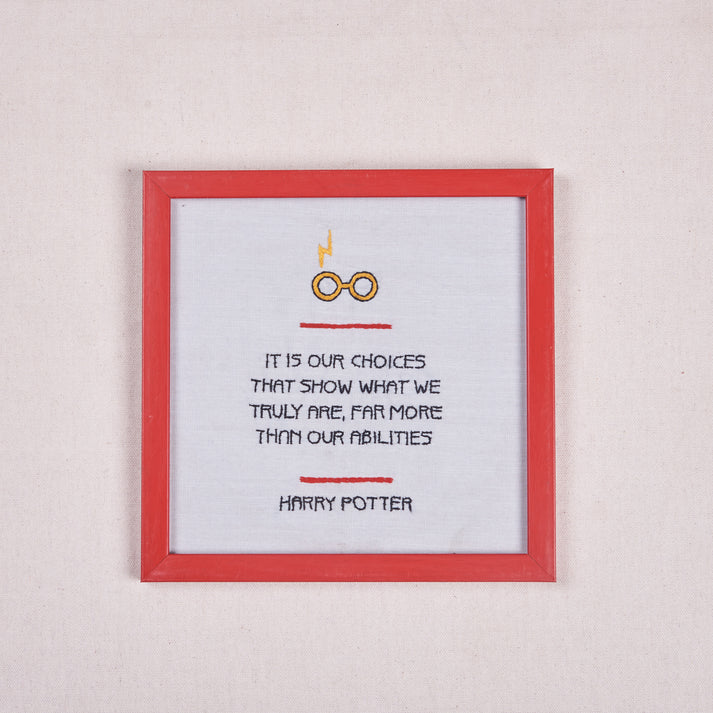 Wall Frame - Embroidered Harry Potter