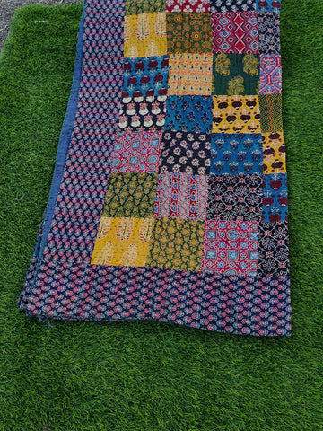 Bedcover- Patch work-Purple