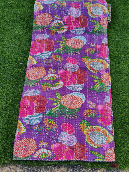 Bedcover- Kantha work