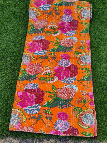 Bedcover- Kantha work