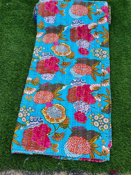 Bedcover- Kantha work