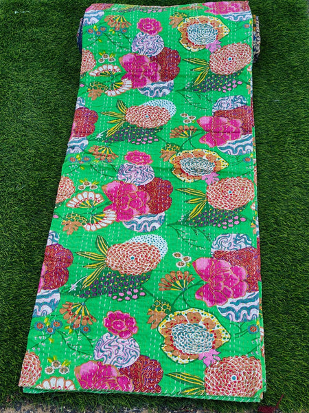 Bedcover- Kantha work