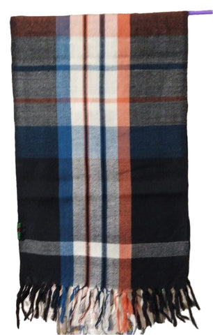 Handwoven Woolen Muffler -multicolour checks