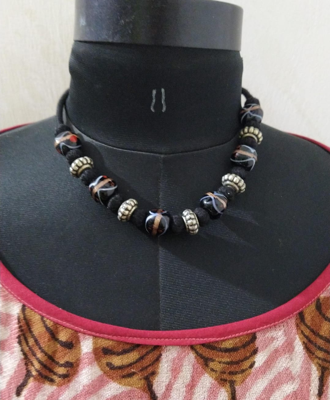 Black Beads Choker