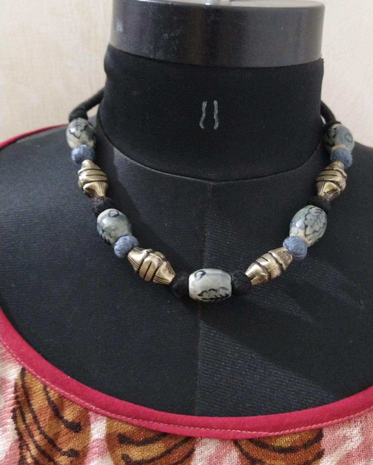 Gray Bead Choker