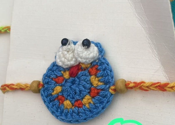 Handmade Crochet Rakhi -Owl