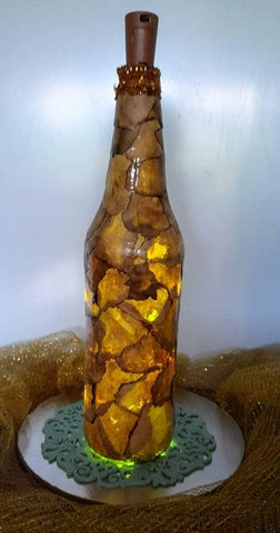 Hand Painted Bottle - Mosaic