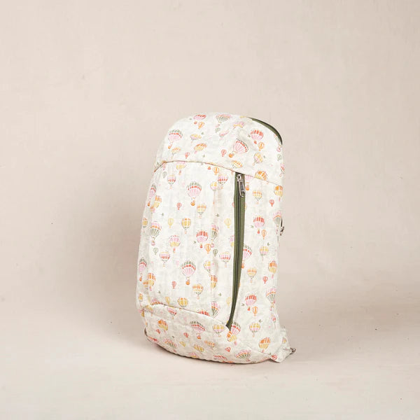Manju Uphill Backpack - Off white print