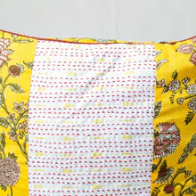 Printed Cushion Covers with Kantha (Set of 2)