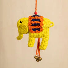 Elephant Crochet Toran-Yellow