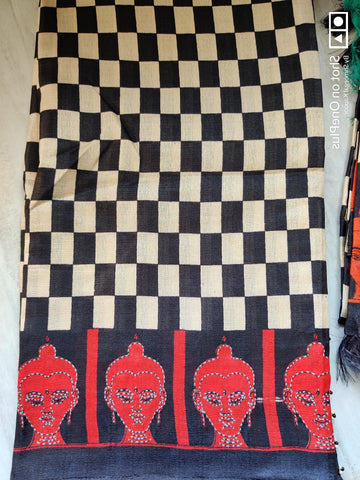 Bhagalpur Silk Dupatta-Red