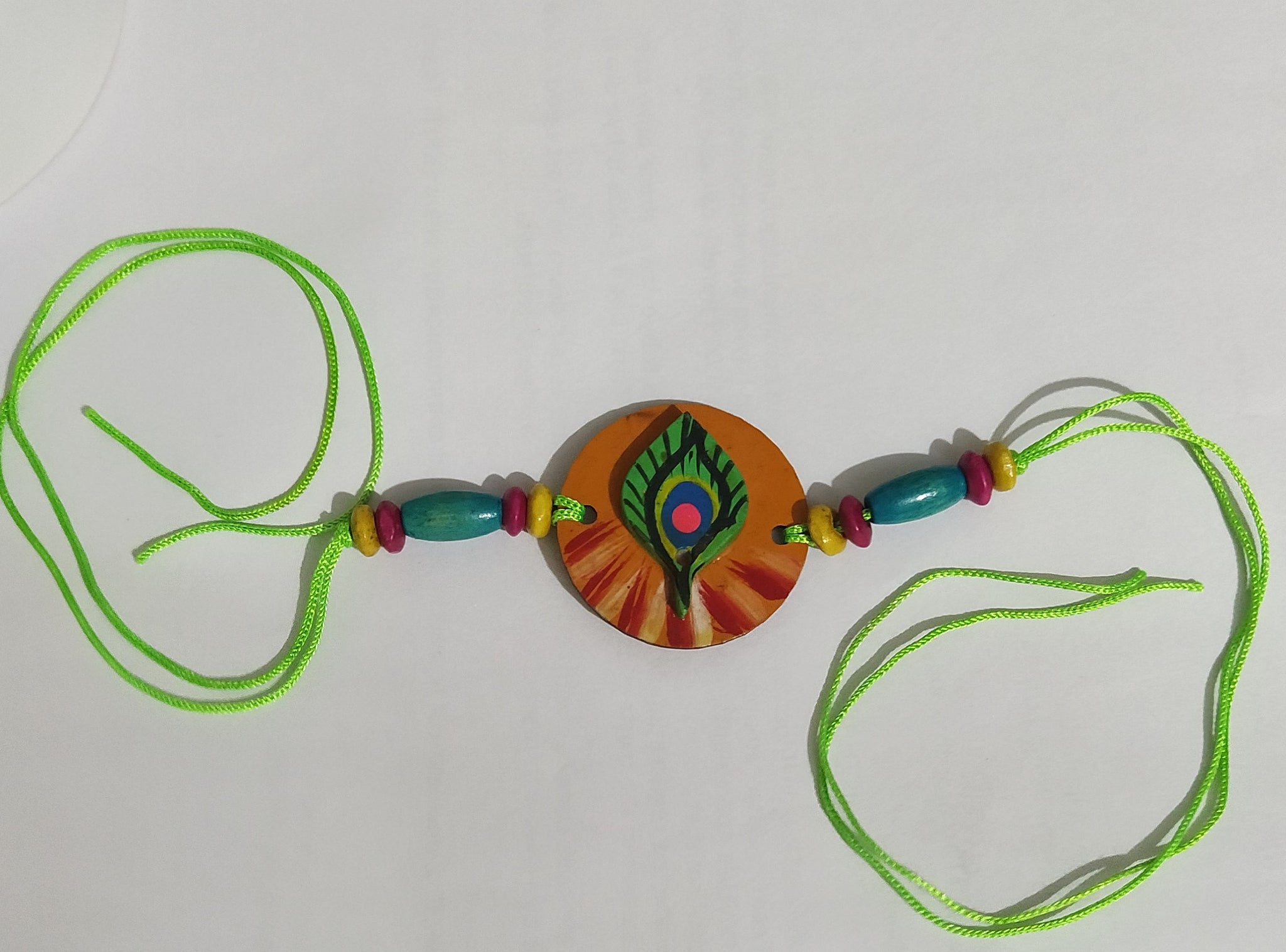 Handmade  Rakhi -Morpankh