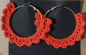 Earring Crochet-Orange