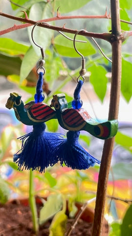 Bird Earring-Blue