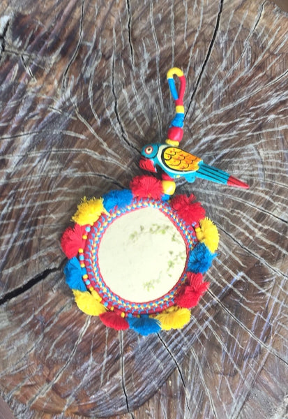 Parrot Mirror Hanging