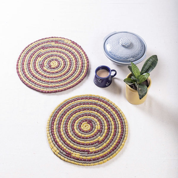 Handwoven 12” Placemats (Set of 2)