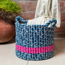 HandWoven Storage Basket - Blue