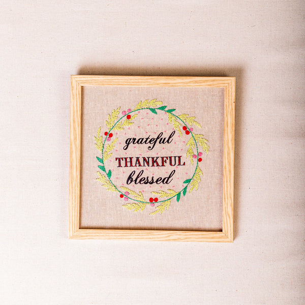 Hand Embroidered Wall Frames (8.5 by 8.5 inches)
