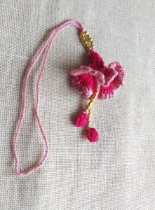 Handmade Crochet Lumba - Pink Hibiscus