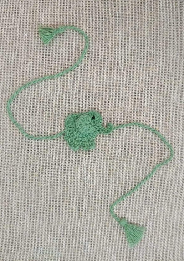 Handmade Crochet Rakhi - Haathi Raja