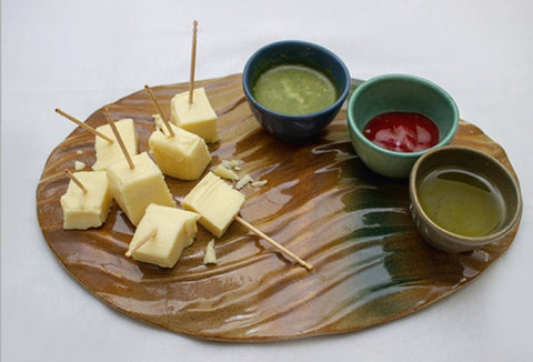 Ceramic Cheese Platter (Oval)