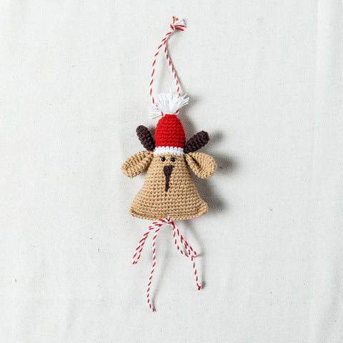 Hand Crochet Reindeer Tree Decoration