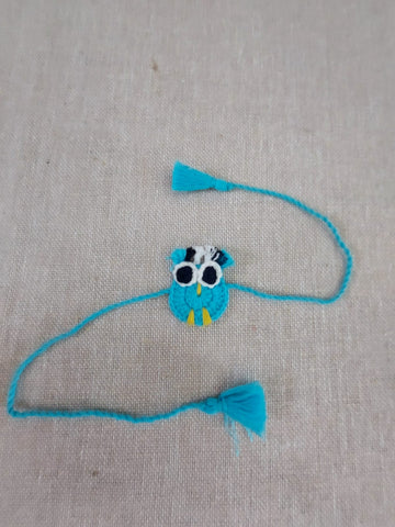 Handmade Crochet Rakhi -Owl