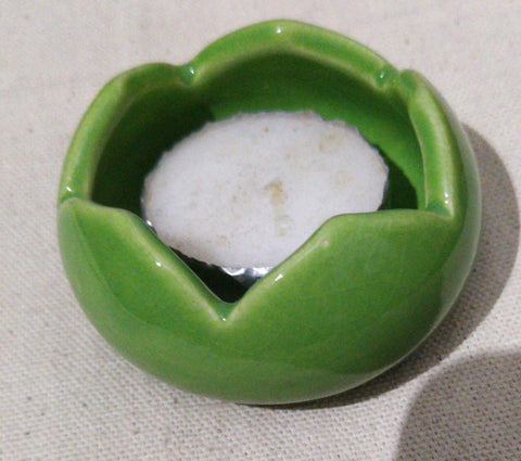 Lotus Tee-Light Holder-Green