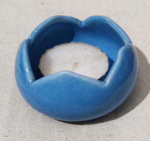 Lotus Tee-Light Holder-Blue
