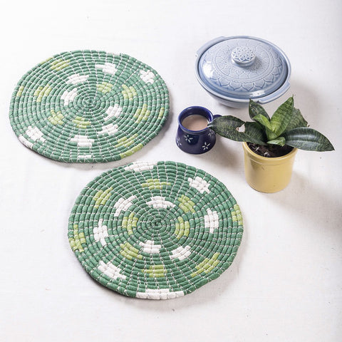 Handwoven 12” Placemats (Set of 2)