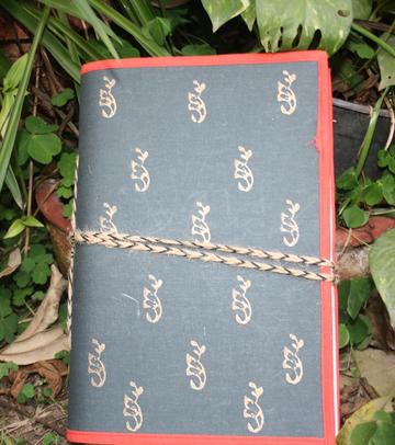 Block printed cloth cover Diaries (7"x9.5")