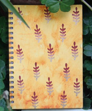 Block printed Spiral Notebooks (4"x6")