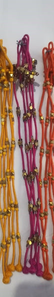 Tribal Anklets with golden beads