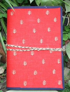 Block printed cloth cover Diaries (7"x9.5")